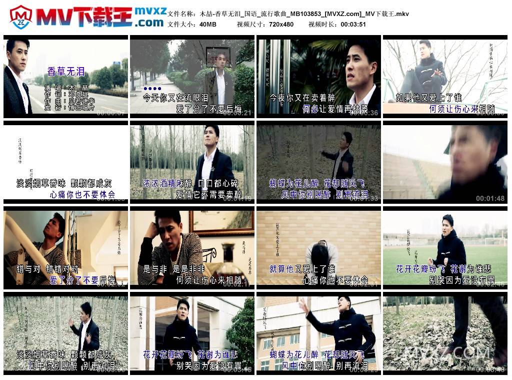 木喆-香草无泪_国语_流行歌曲_MB103853